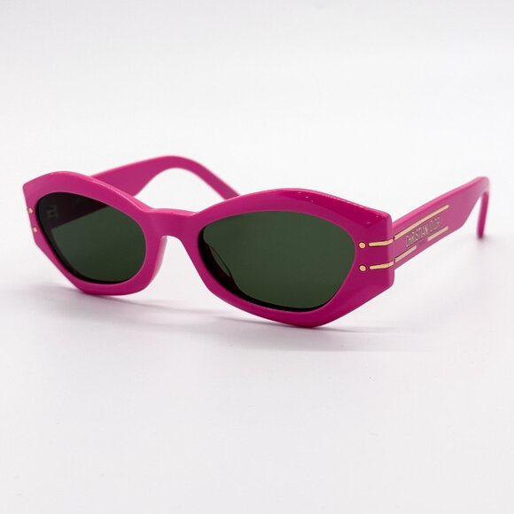 NEW DIORSIGNATURE B1U 73C0 PINK GEOMETRIC WOMEN SUNGLASSES DIOR SIGNATURE - Picture 4 of 12